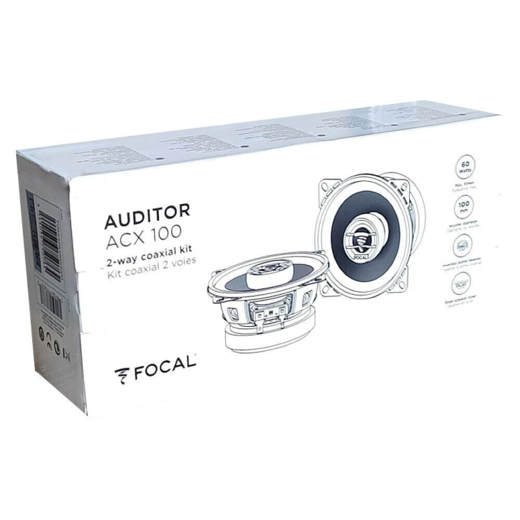 Focal ACX 100 AUDITOR Coppia di Altoparlanti Coassiali 2 Vie 10 cm scatola imballo