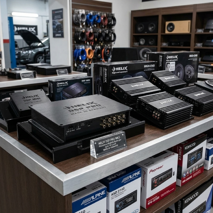 Helix DSP PRO MK3 Processore Digitale Audio Per Auto 10 Canali - Esposto