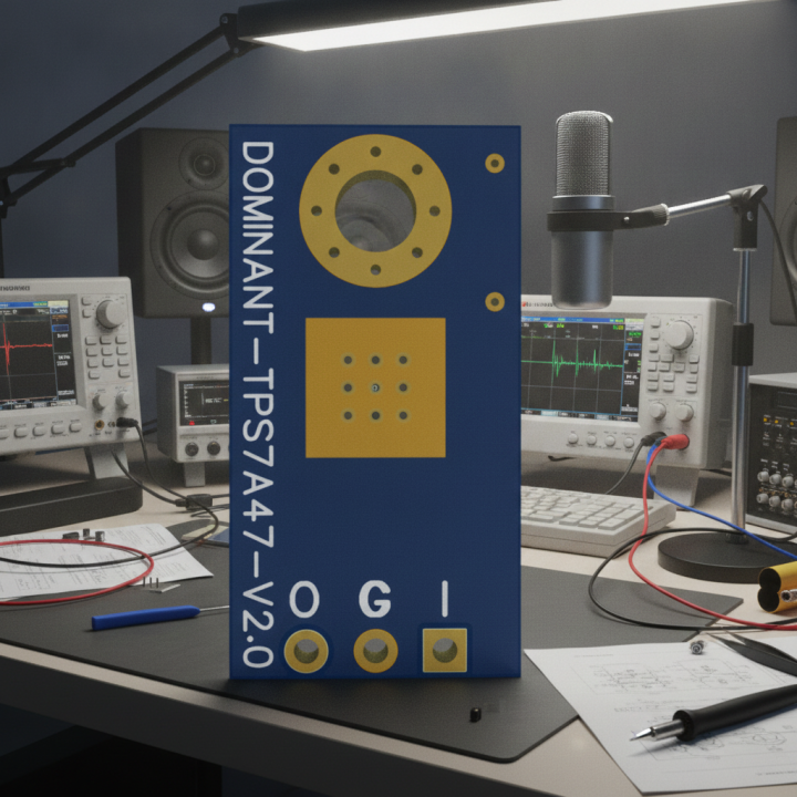 DOMINANT DMT 7815 Gold - Regolatore Positivo Ultra Low Noise Basato su IC Texas Instruments  TPS7A4700 Rear